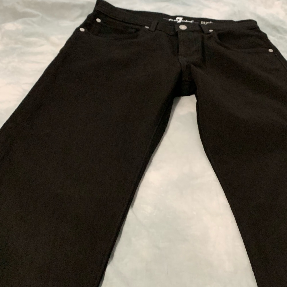 NWOT men’s 7 for all mankind Jeans black 29